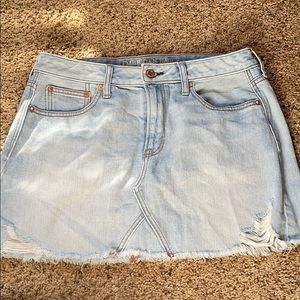 American eagle jean skirt